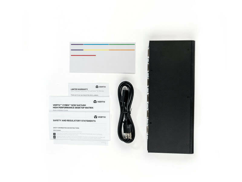 Vertiv SCM185DPH-400 KVM switch Black