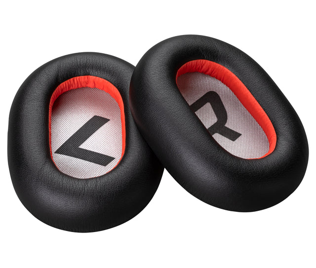 HP Poly Voyager 8200 Black Leatherette Ear Cushions (2 Pieces)