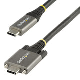 StarTech.com 20in (50cm) USB-C Cable, Side Screw Locking, USB 10Gbps, 100W (5A) Power Delivery, 8K 60Hz / 4K 144Hz DP Alt Mode - Thunderbolt Compatible