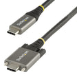 StarTech.com 3ft (1m) USB-C Cable, Side Screw Locking, USB 10Gbps, 100W (5A) Power Delivery, 8K 60Hz / 4K 144Hz DP Alt Mode, USB-IF Certified - Thunderbolt Compatible