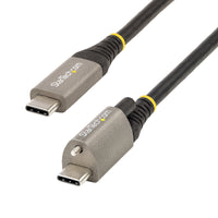 StarTech.com 3ft (1m) USB-C Cable, Top Screw Locking, USB 10Gbps, 100W (5A) Power Delivery, 8K 60Hz / 4K 144Hz DP Alt Mode, USB-IF Certified - Thunderbolt Compatible