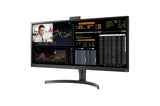 LG 34CN650W-AP All-in-One PC/workstation Intel® Celeron® J4105 86.4 cm (34") 2560 x 1080 pixels 8 GB DDR4-SDRAM 128 GB SSD Windows 10 IoT Enterprise Wi-Fi 5 (802.11ac) Black