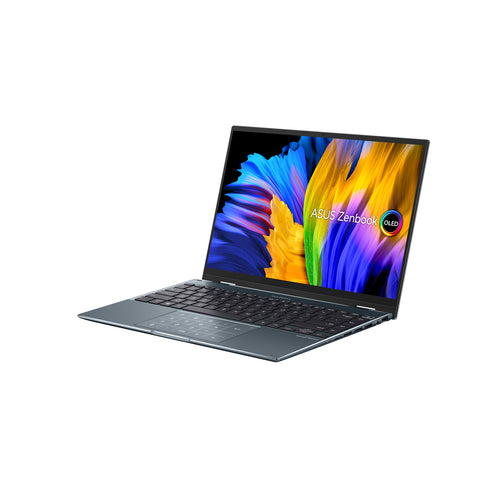 ASUS Zenbook 14 Flip OLED UP5401ZA-DB71T-CA laptop Intel® Core™ i7 i7-12700H Hybrid (2-in-1) 35.6 cm (14") Touchscreen 4K Ultra HD 16 GB LPDDR5-SDRAM 1 TB SSD Wi-Fi 6E (802.11ax) Windows 11 Home Grey