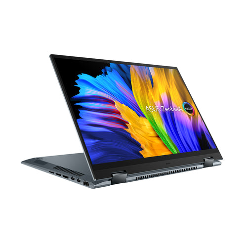 ASUS Zenbook 14 Flip OLED UP5401ZA-DB71T-CA laptop Intel® Core™ i7 i7-12700H Hybrid (2-in-1) 35.6 cm (14") Touchscreen 4K Ultra HD 16 GB LPDDR5-SDRAM 1 TB SSD Wi-Fi 6E (802.11ax) Windows 11 Home Grey