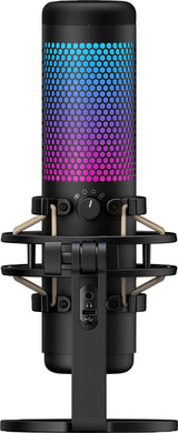 HyperX QuadCast S - USB Microphone (Black-Grey) - RGB Lighting