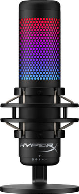 HyperX QuadCast S - USB Microphone (Black-Grey) - RGB Lighting