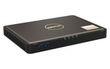 QNAP TBS-464 NAS Desktop Intel® Celeron® N5105 8 GB DDR4 0 TB QNAP Turbo System Black