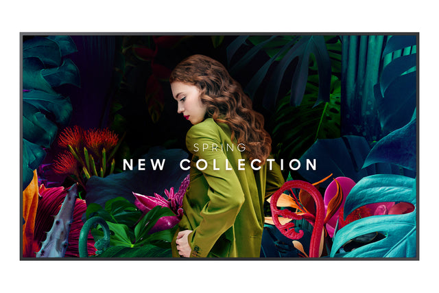 Samsung QB55C-N Digital signage flat panel 139.7 cm (55") LED 350 cd/m² 4K Ultra HD Black Built-in processor Tizen 7.0 16/7