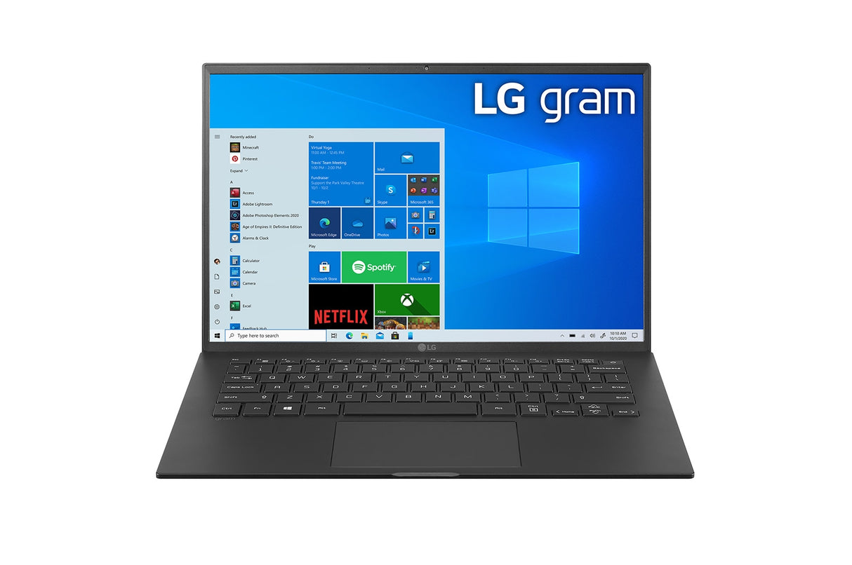 LG Gram Ultra-light Weight Intel® Core™ i5 i5-1135G7 Laptop 35.6 cm (14") WUXGA 16 GB LPDDR4x-SDRAM 256 GB SSD Wi-Fi 6 (802.11ax) Windows 10 Pro Black QWERTY US International