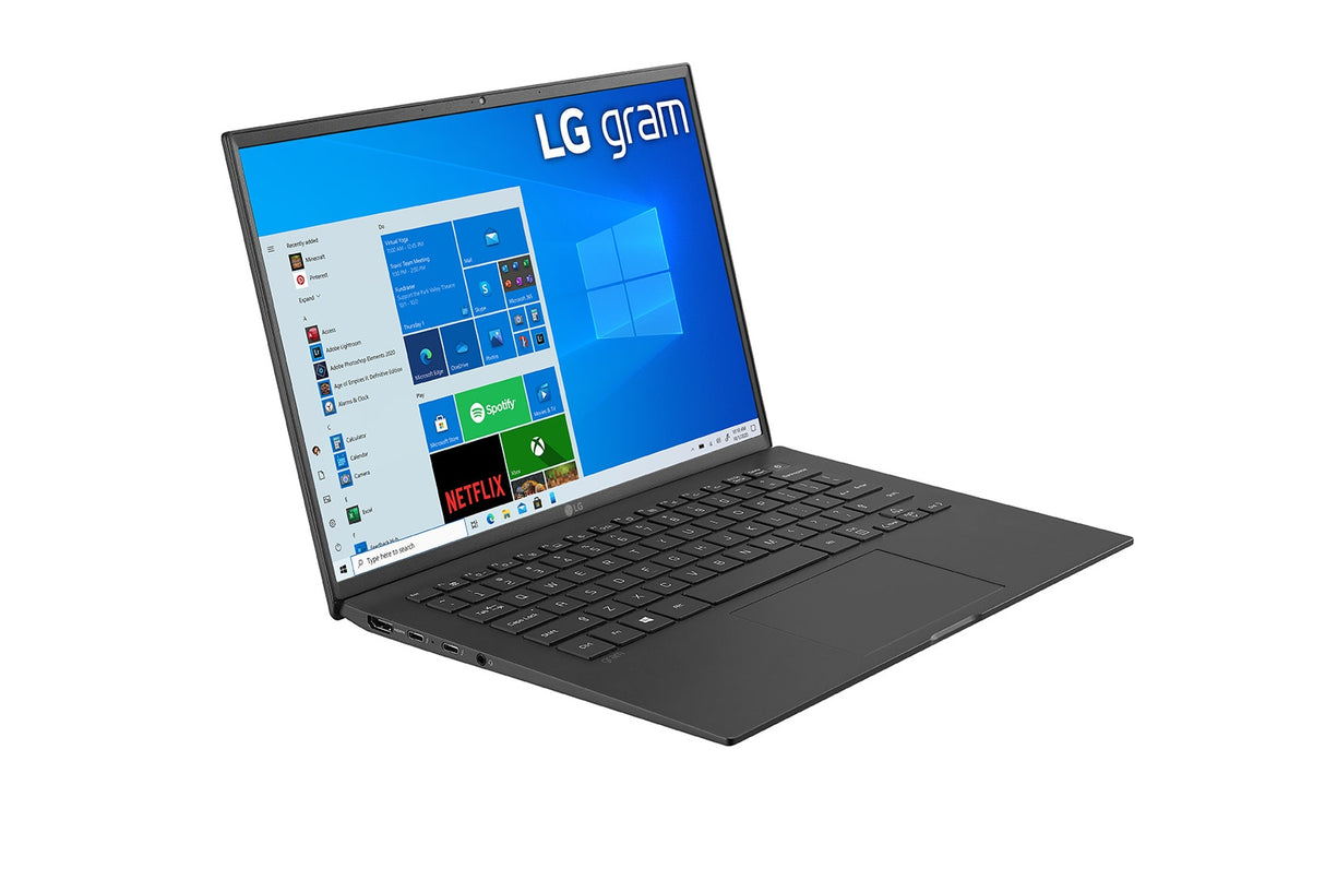 LG Gram Ultra-light Weight Intel® Core™ i5 i5-1135G7 Laptop 35.6 cm (14") WUXGA 16 GB LPDDR4x-SDRAM 256 GB SSD Wi-Fi 6 (802.11ax) Windows 10 Pro Black QWERTY US International