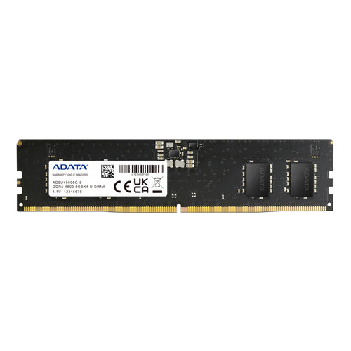 ADATA AD5U48008G-S memory module 8 GB 1 x 8 GB DDR5 288-pin DIMM ECC