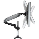 StarTech.com Desk Mount Monitor Arm for Single VESA Display up to 32" or 49" Ultrawide (17.6lb/8kg) - Full Motion Articulating & Height Adjustable - C-Clamp, Grommet - Single Monitor Arm