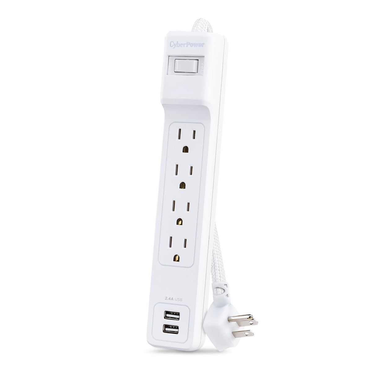 CyberPower P406U surge protector White 4 AC outlet(s) 125 V 1.8 m