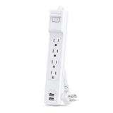 CyberPower P406U surge protector White 4 AC outlet(s) 125 V 1.8 m