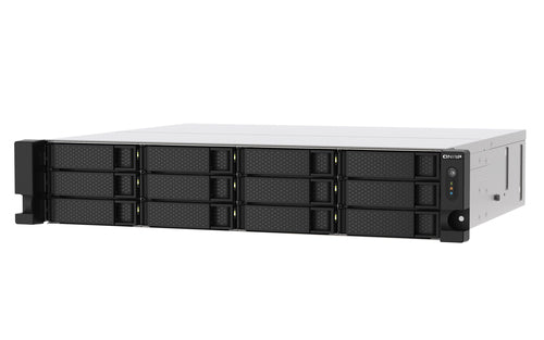 QNAP TS-1253DU-RP NAS Rack (2U) Intel® Celeron® J4125 4 GB DDR4 0 TB QNAP Turbo System Aluminium, Black