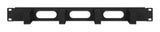 Intellinet 19" Cable Management Panel, 1U, 4 short plastic rings, Black