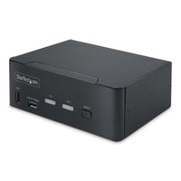 StarTech.com 2-Port Dual-Monitor DisplayPort KVM Switch, 8K 60Hz / 4K 144Hz, DP 1.4, 2x USB 10Gbps Ports, 4x USB HID Ports, Hotkey Switching, TAA Compliant
