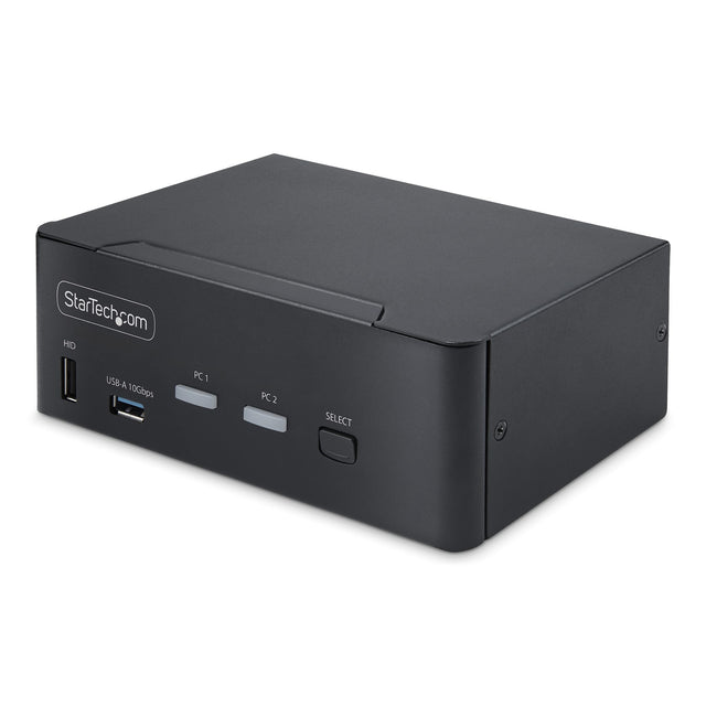 StarTech.com 2-Port Dual-Monitor DisplayPort KVM Switch, 8K 60Hz / 4K 144Hz, DP 1.4, 2x USB 10Gbps Ports, 4x USB HID Ports, Hotkey Switching, TAA Compliant