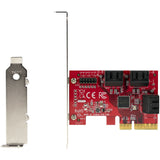 StarTech.com SATA PCIe Card - 6 Port PCIe SATA Expansion Card - 6Gbps - Low/Full Profile - Stacked SATA Connectors - ASM1166 Non-Raid - PCI Express to SATA Converter - TAA