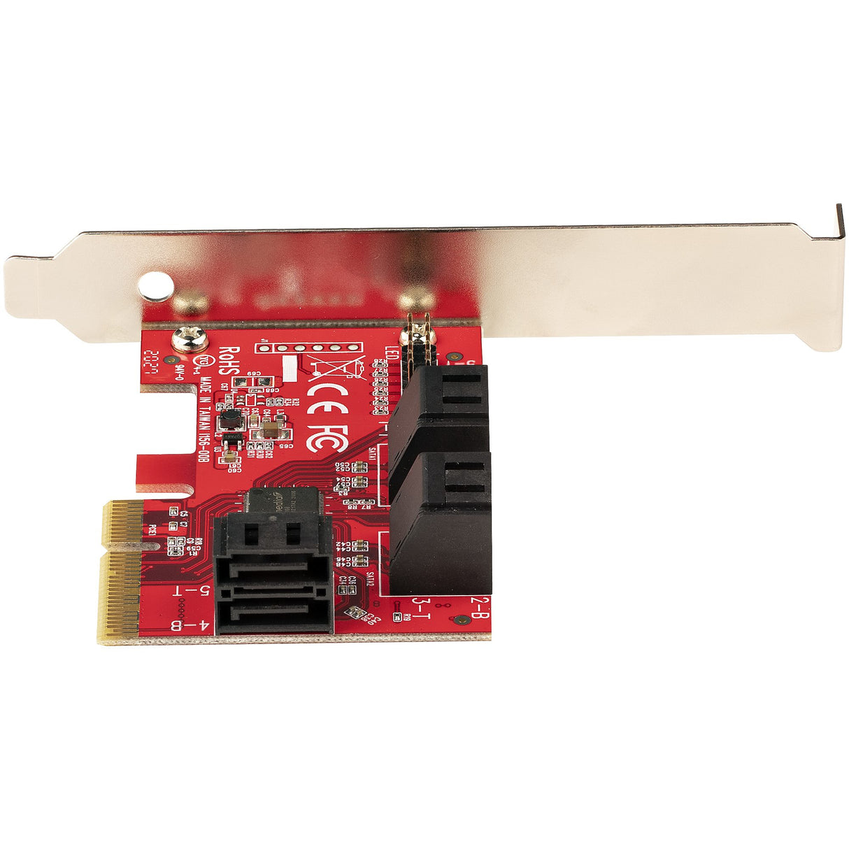 StarTech.com SATA PCIe Card - 6 Port PCIe SATA Expansion Card - 6Gbps - Low/Full Profile - Stacked SATA Connectors - ASM1166 Non-Raid - PCI Express to SATA Converter - TAA