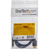 StarTech.com 6ft Mini HDMI to HDMI Cable with Ethernet - 4K 30Hz High Speed Slim Mini HDMI to HDMI Adapter Cable - Mini HDMI Type-C Device to HDMI Monitor/Display - Video Converter Cord