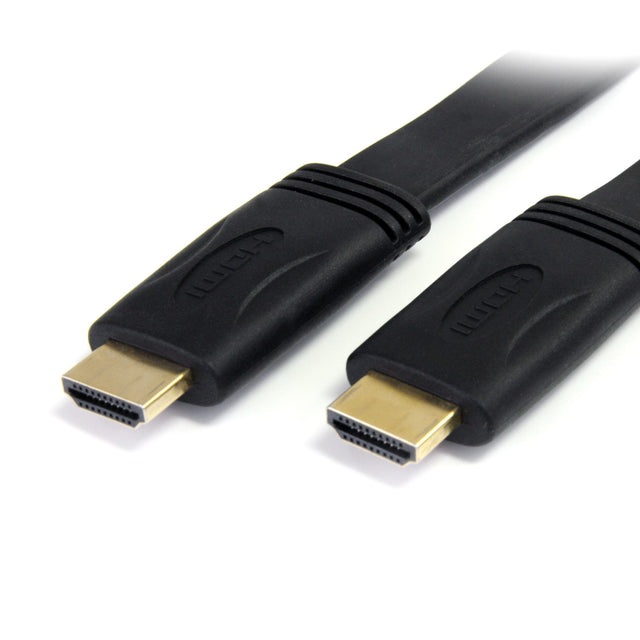StarTech.com 10ft (3m) Flat High Speed HDMI Cable with Ethernet - Ultra HD 4k x 2k HDMI Cable - HDMI to HDMI M/M