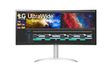 LG 38WP85C-W computer monitor 96.5 cm (38") 3840 x 1600 pixels UltraWide Quad HD+ LED Silver