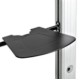 StarTech.com Dual TV Cart for 37-60in VESA TVs up to 110lb/50kg each - Height Adjustable TV Mount, Mobile Display Cart w/ Equipment Shelves - Rolling TV Cart on Wheels - Rolling TV Stand