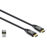 Manhattan HDMI 8K@60Hz Cable with Ethernet, 1m, Certified, Suitable for ALL 8K, 4K & 1080p/HD uses - when upgrading now or have it ready for when you need it, Male to Male, Black, 4K@120Hz, Lifetime Warranty, Ultra High Speed