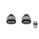 Manhattan HDMI 8K@60Hz Cable with Ethernet, 3m, Certified, Suitable for ALL 8K, 4K & 1080p/HD uses - when upgrading now or have it ready for when you need it, Male to Male, Black, 4K@120Hz, Lifetime Warranty, Ultra High Speed