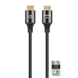 Manhattan HDMI 8K@60Hz Cable with Ethernet, 3m, Certified, Suitable for ALL 8K, 4K & 1080p/HD uses - when upgrading now or have it ready for when you need it, Male to Male, Black, 4K@120Hz, Lifetime Warranty, Ultra High Speed
