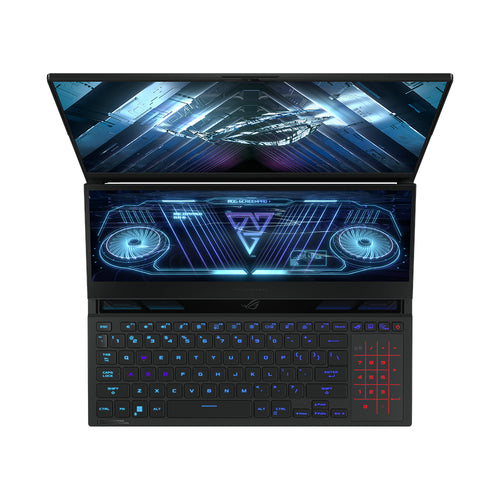 ASUS ROG Zephyrus Duo 16 GX650RX-XS92-CA laptop AMD Ryzen™ 9 6900HX 40.6 cm (16") WQXGA 64 GB DDR5-SDRAM 1 TB SSD NVIDIA GeForce RTX 3080 Ti Wi-Fi 6E (802.11ax) Windows 11 Pro Black