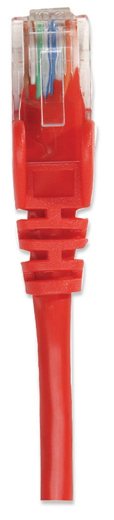 Intellinet Network Patch Cable, Cat6, 2m, Red, CCA, U/UTP, PVC, RJ45, Gold Plated Contacts, Snagless, Booted, Lifetime Warranty