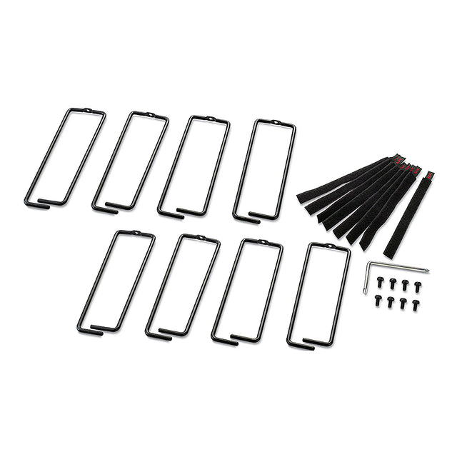 APC NetShelter Cable Management, Vertical Cable Manager, Rings, for NetShelter 750 and 800mm W Enclosures, Set of 8, 76 x 19 x 203 mm