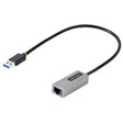 StarTech.com USB 3.0 to Gigabit Ethernet Network Adapter, 10/100/1000 Mbps, USB to RJ45, USB 3.0 to LAN Adapter, USB 3.0 Ethernet Adapter (GbE), 11in Attached Cable, Driverless Install
