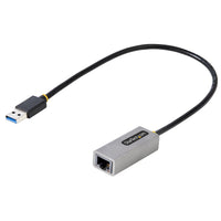 StarTech.com USB 3.0 to Gigabit Ethernet Network Adapter, 10/100/1000 Mbps, USB to RJ45, USB 3.0 to LAN Adapter, USB 3.0 Ethernet Adapter (GbE), 11in Attached Cable, Driverless Install