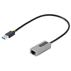 StarTech.com USB 3.0 to Gigabit Ethernet Network Adapter, 10/100/1000 Mbps, USB to RJ45, USB 3.0 to LAN Adapter, USB 3.0 Ethernet Adapter (GbE), 11in Attached Cable, Driverless Install