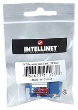 Intellinet Keystone Jack, Cat6, UTP, Punch-down, Blue