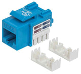 Intellinet Keystone Jack, Cat6, UTP, Punch-down, Blue