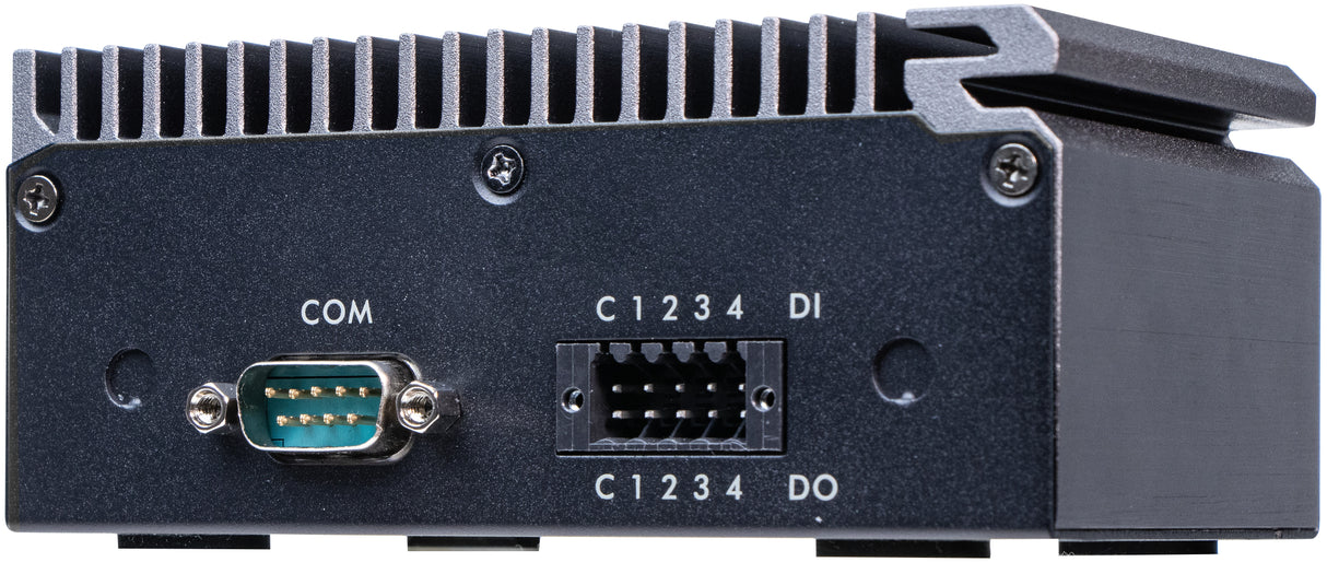 Shuttle Edge PC SPCEL03 , Intel Atom x6413E, 1x HDMI, 2x 2.5G LAN, 1x COM, DIO (4x in, 4x out), 3x USB, 2x M.2, 12-24V, fanless, 24/7, -20... 60°C, incl. VESA & DIN-RAIL mount