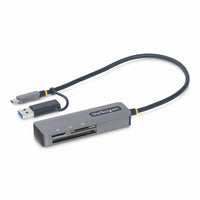 StarTech.com USB 3.0 Multi-Media Memory Card Reader, SD/microSD/CompactFlash Card Reader, Portable USB 5Gbps Card Adapter, External USB-C Card Reader with Attached USB-A Adapter - Works with Any Operating System