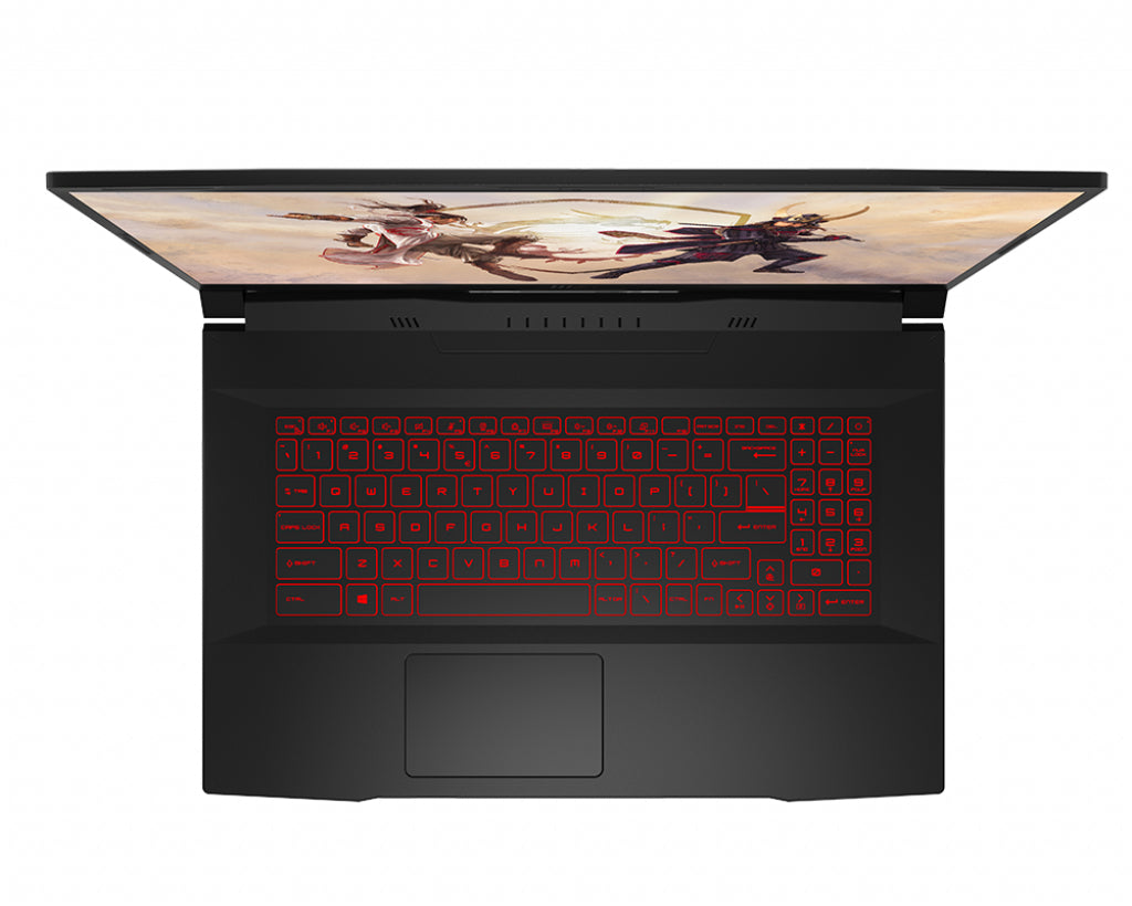 MSI Gaming GF76 11UD-606CA Katana Intel® Core™ i7 i7-11800H Laptop 43.9 cm (17.3") Full HD 16 GB DDR4-SDRAM 512 GB SSD NVIDIA GeForce RTX 3050 Ti Wi-Fi 6 (802.11ax) Windows 11 Home Black