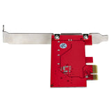 StarTech.com SATA PCIe Card - 2 Port PCIe SATA Expansion Card - 6Gbps - Full/Low Profile - PCI Express to SATA Adapter/Controller - ASM1061 Non-Raid - PCIe to SATA Converter - TAA