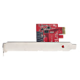 StarTech.com SATA PCIe Card - 2 Port PCIe SATA Expansion Card - 6Gbps - Full/Low Profile - PCI Express to SATA Adapter/Controller - ASM1061 Non-Raid - PCIe to SATA Converter - TAA