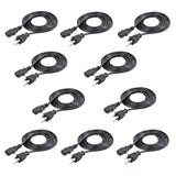 StarTech.com 6 ft Standard Computer Power Cord - NEMA5-15P to C13 - 10 Pack