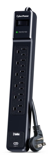 CyberPower 6 Outlet Surge Strip With USB