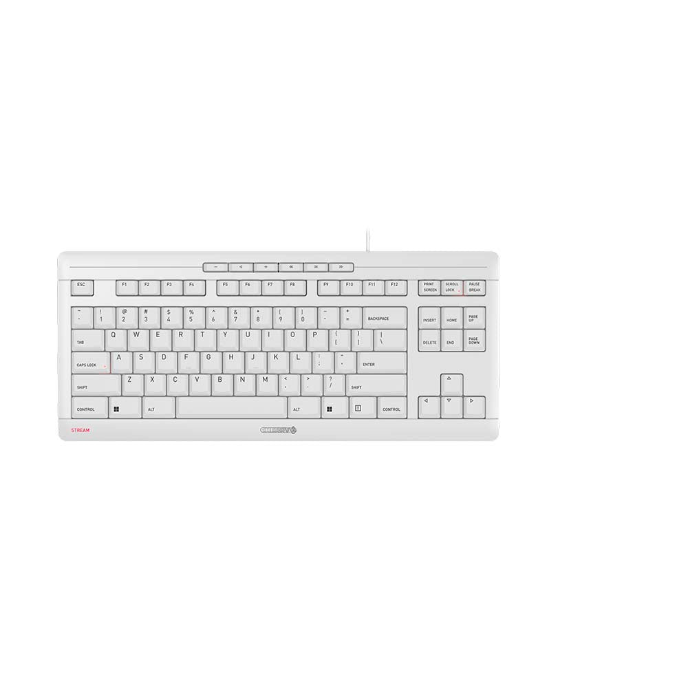 CHERRY STREAM TKL keyboard Universal USB QWERTY English White