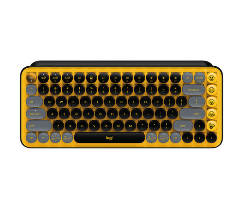 Logitech 920-010707 keyboard Universal Bluetooth English Black, Grey, Yellow