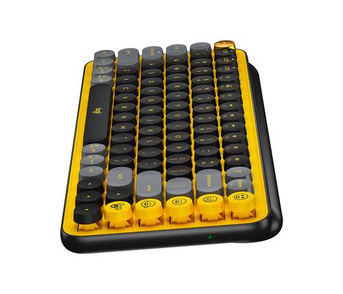 Logitech 920-010707 keyboard Universal Bluetooth English Black, Grey, Yellow