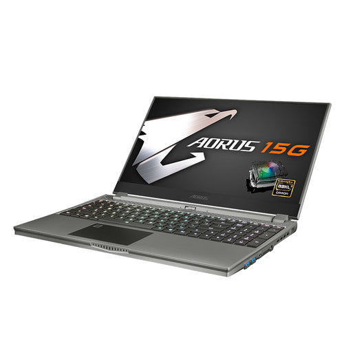 GIGABYTE 15G YB-8US2130MP laptop Intel® Core™ i7 i7-10875H 39.6 cm (15.6") Full HD 16 GB DDR4-SDRAM 512 GB SSD NVIDIA GeForce RTX 2080 SUPER Wi-Fi 6 (802.11ax) Windows 10 Pro Grey